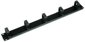Triton Rab-Vp-X13-A1 Panel De Gestión De Cables De 19" 1u, 6 Soportes Pequeños, Negro