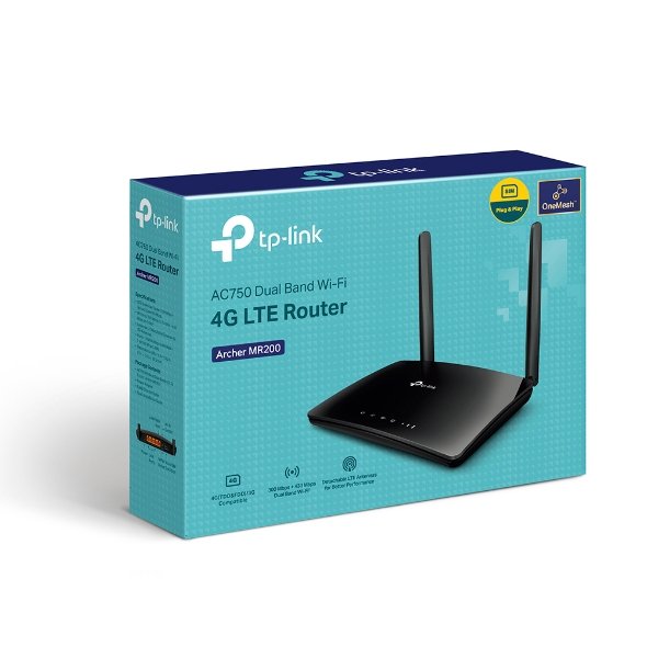 Router Wrl 750mbps 10/100m/Dual Band Archer Mr202 Tp-Link