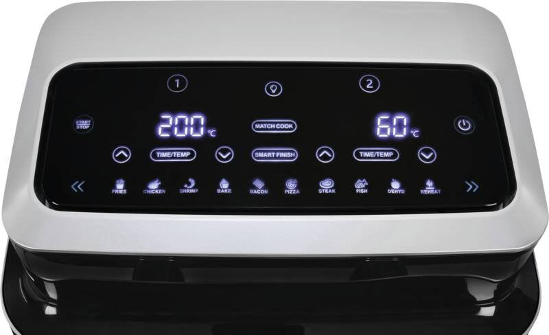 Exquisit Gutfels Airfry 5010 Doppelheissluftfrit.2600w 2x4.2l 80°-200°C Timer