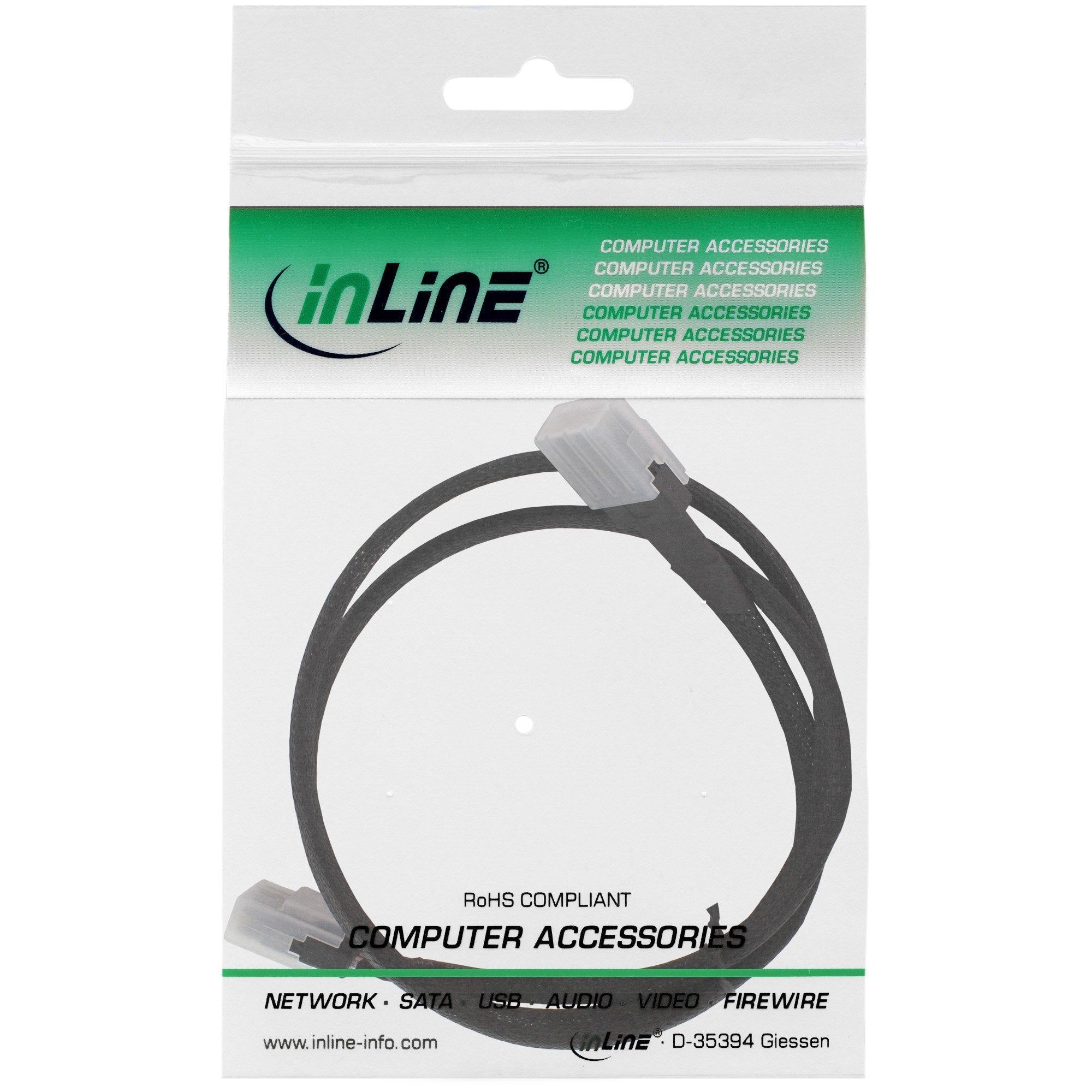 Inline Mini-Sas De 36 Pines Sff-8087 A Mini-Sas De 36 Pines Sff-8087 0,5 M