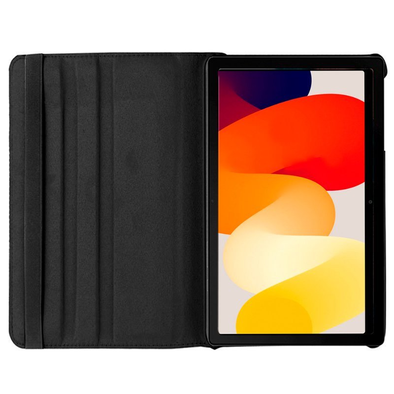 Material Polipiel. Con Su Diseño Giratorio, Permite Sostener La Tablet En Posición Tanto Horizontal Como Vertical. Presentada En Caja-Blister. Excelente Calidad.
Válida Para: Xiaomi Redmi Pad Se.