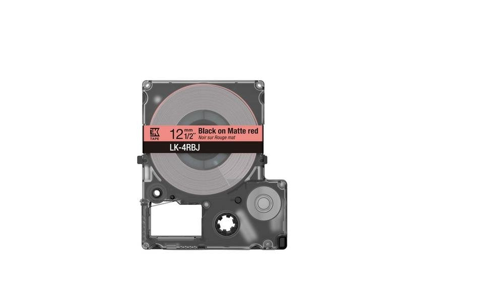 Epson Labelworks Lk-4rbj - Negro A Mattrot - Rollo (1,2 Cm X 8 M)