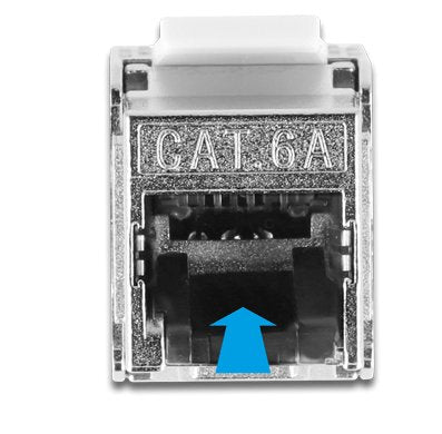 Delock Cable Rj45 Stecker Zu Keystone Modul Rj45 Buchse Cat.6a 3 M Schwarz