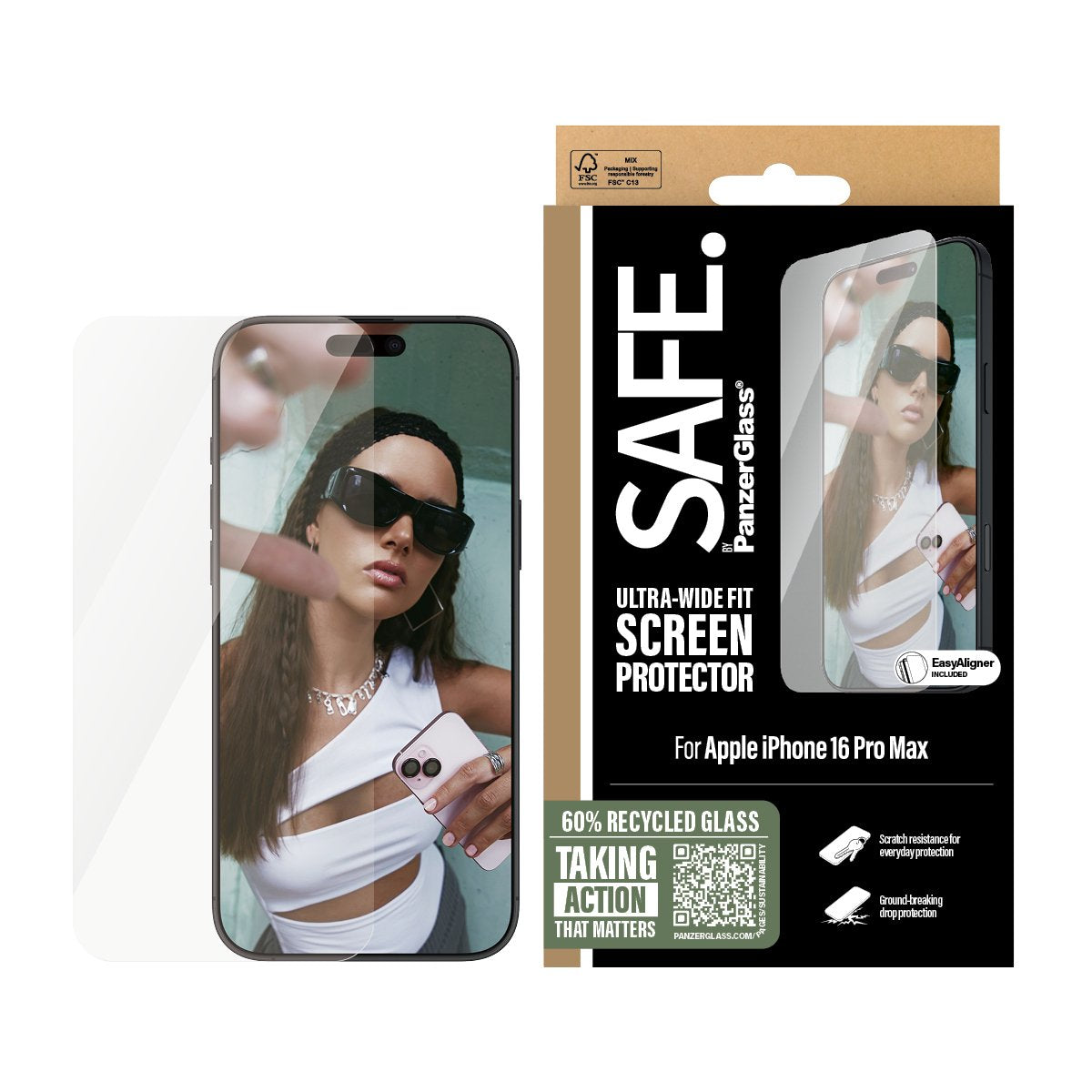 EAN 5715685002649 - PanzerGlass SAFE. by ® Screen Protector iPhone 16 Pro Max | Ultra-Wide Fit Protector de pantalla Apple 1  imagen 2