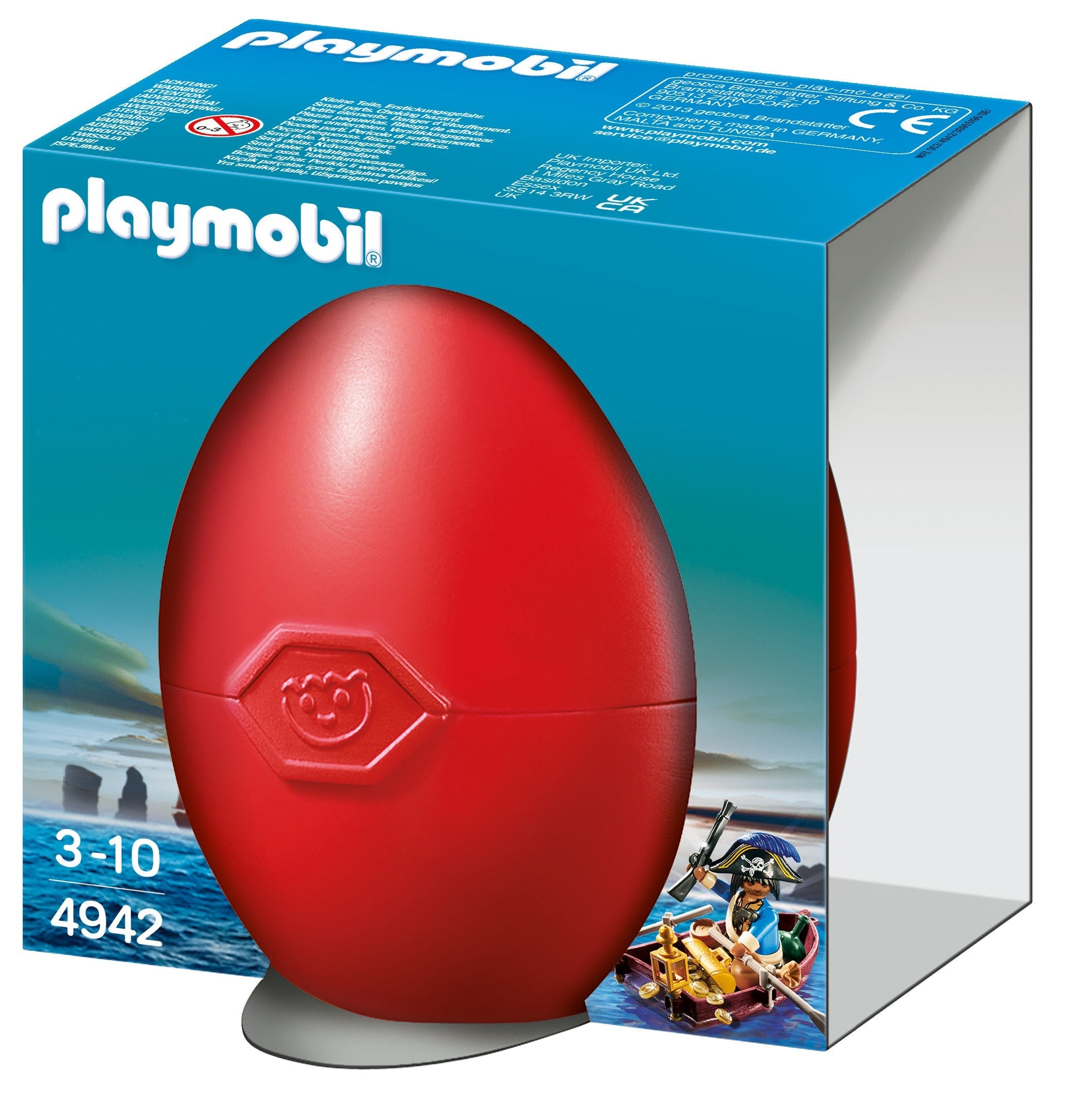 Playmobil Huevo Pirata Con Bote