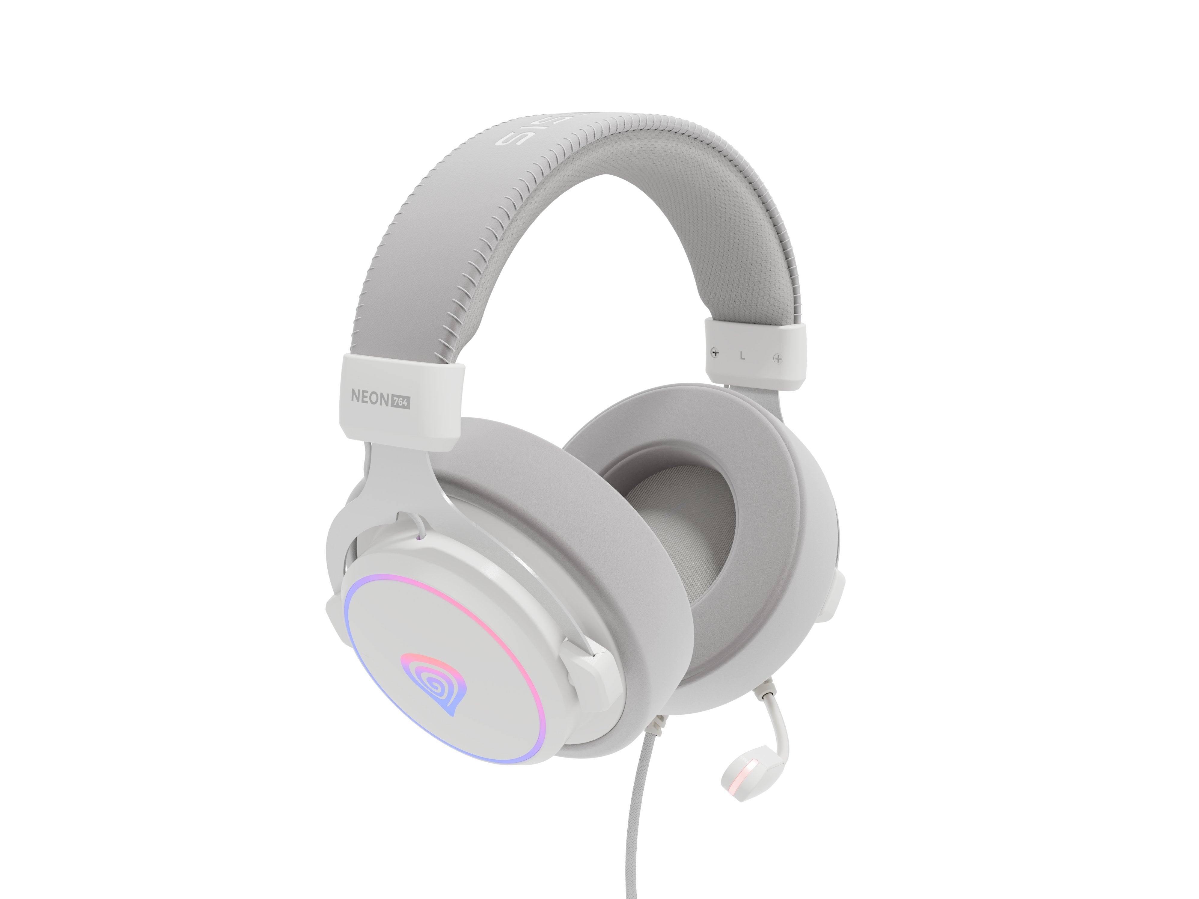 Auriculares Genesis Neon 764  Alámbrico Diadema Juego Usb Tipo A Blanco