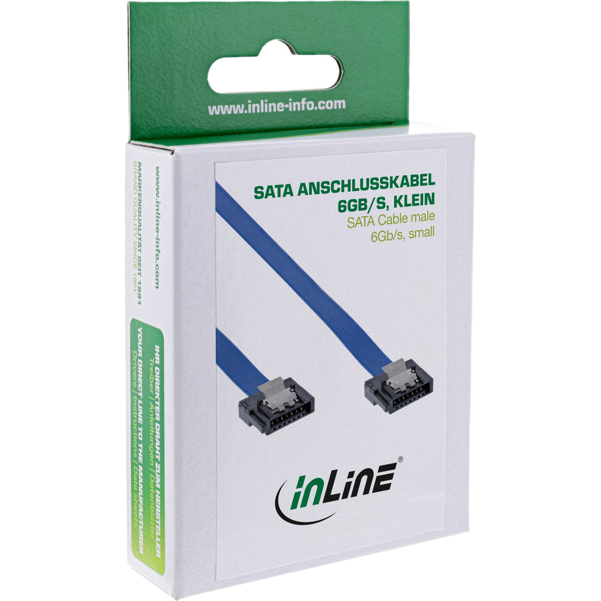 Cable Inline Sata 6gb/S Pequeño Con Pestillos 0.15m