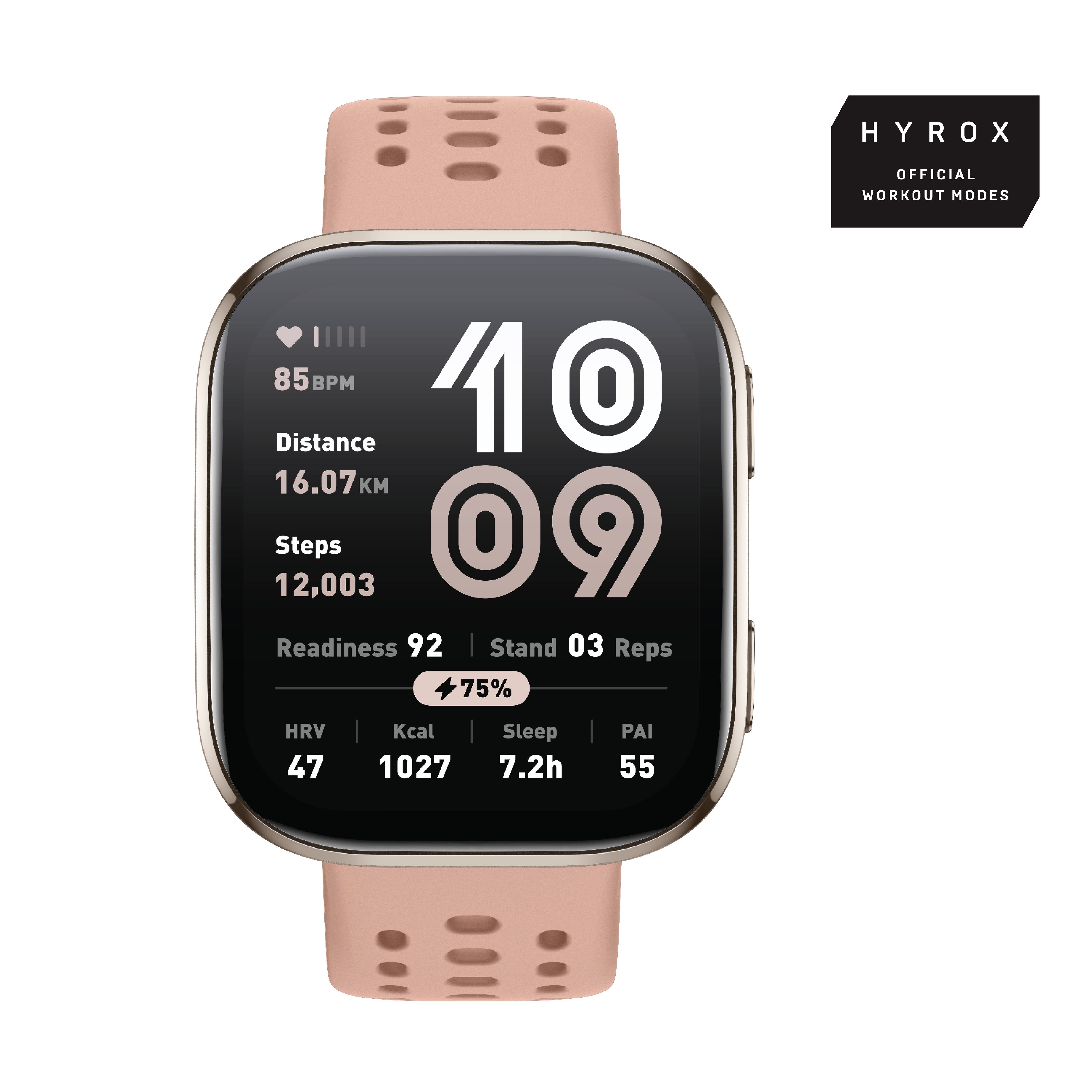 EAN 6972596108764 - Amazfit Bip 6 5 cm (1.97") AMOLED Digital 390 x 450 Pixeles Pantalla táctil Oro GPS (satélite) imagen 1
