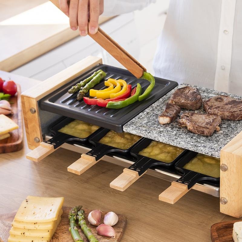 EAN 8435484031004 - Cecotec 03100 parrilla de interior 8 personas(s) 1200 W Negro, Gris, Madera imagen 7
