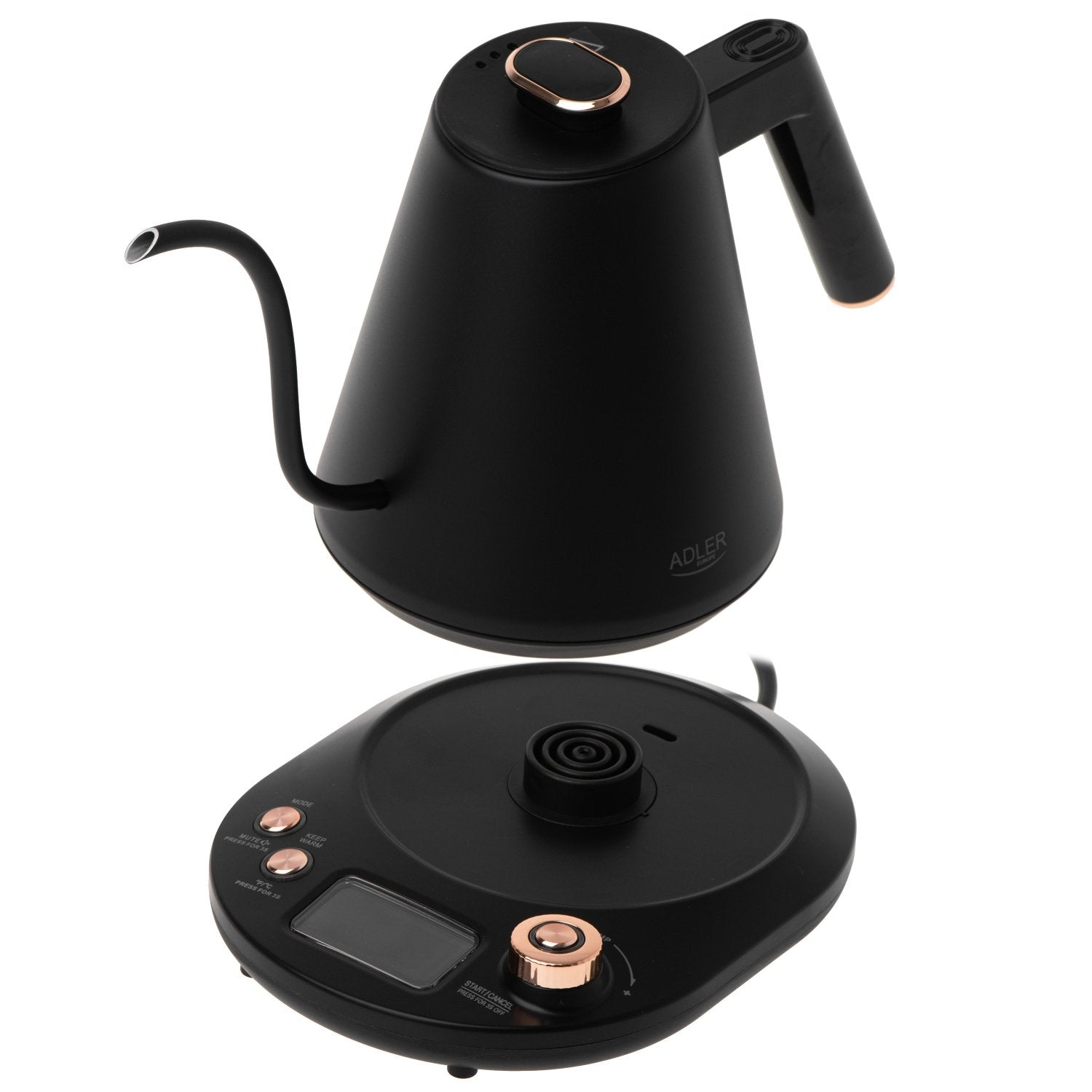 EAN 5905575902535 - Adler AD 1349 tetera eléctrica 1 L 1100 W Negro, Oro imagen 5