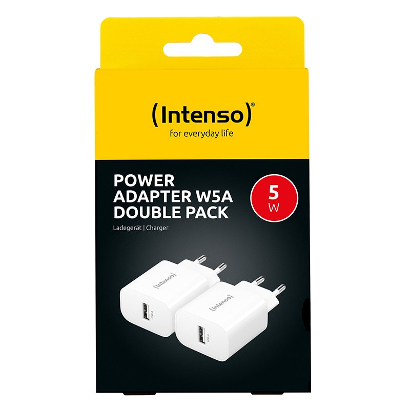 Intenso Usb-Ladegerät Doppelpack: Je 1 X Usb-A 5 Watt Blanco