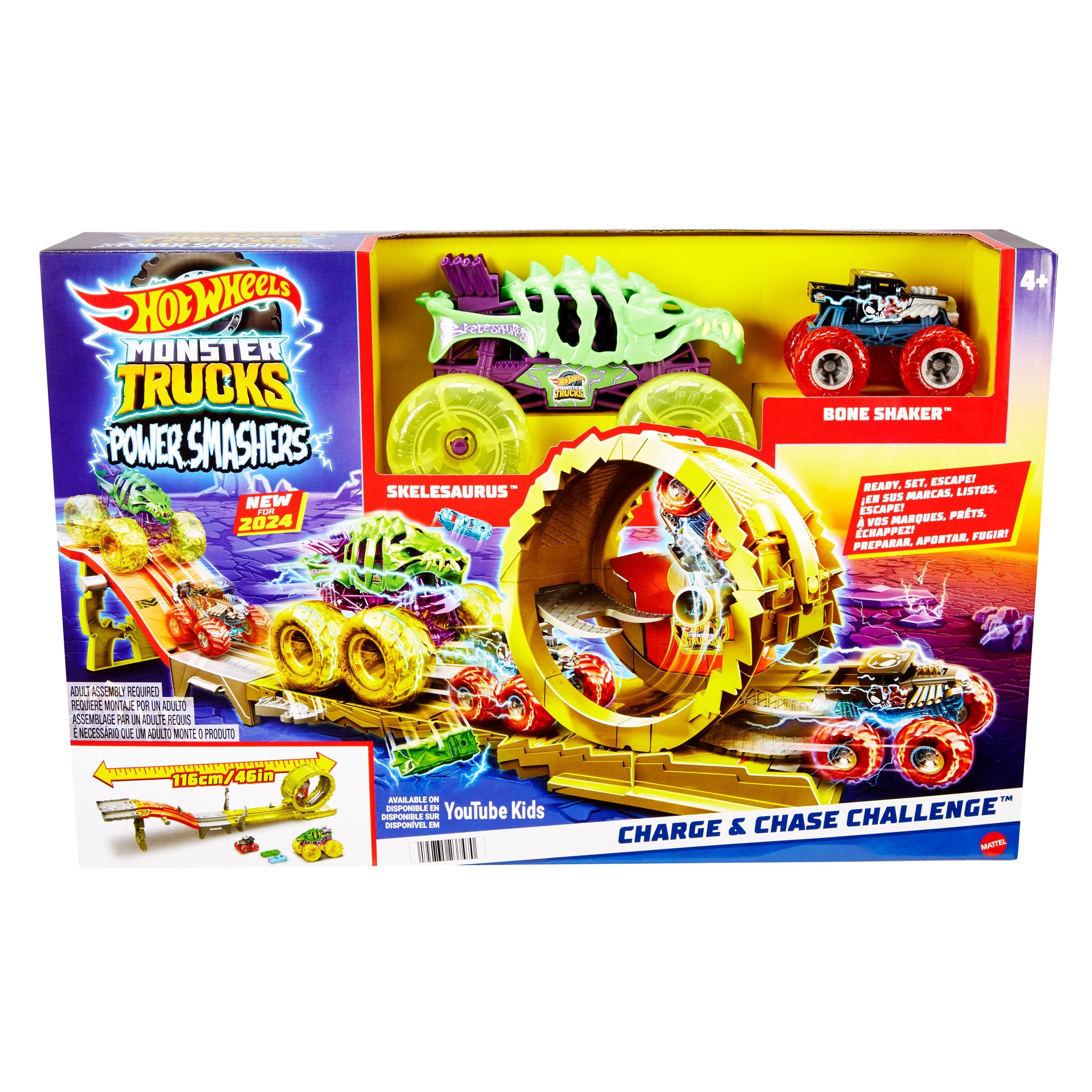 Vehículo  Hot Wheels Monster Trucks Power Chase Hxt05