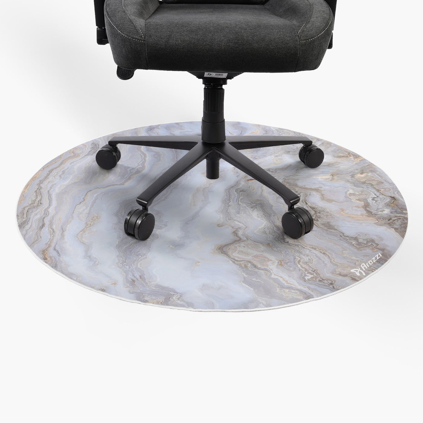 EAN 0850047390929 - Arozzi Zona Round Floor Pad Blanco, Color mármol Microfibra, Caucho imagen 4