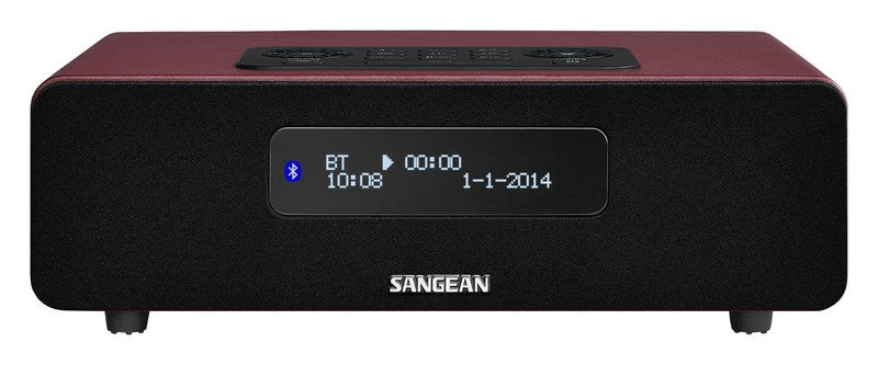 Sangean Ddr-36 Bt Red Radio Con Sintonización Digital De Sobremesa Dab+ Fm-Rds Bluetooth Entrada Auxiliar