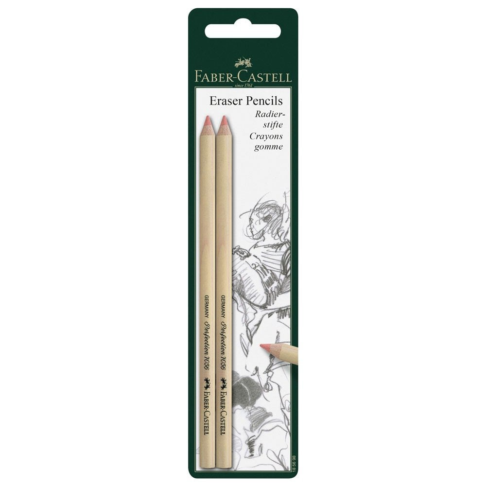 Faber Castell Perfection 7056 Lápices Goma Para Borrar Con Precisión -Blister 2u-