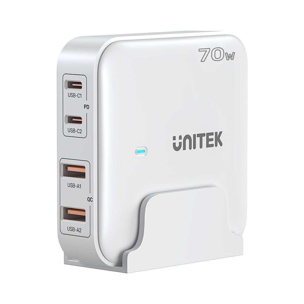 Unitek Ladowarka Biurkowa Gan 100w 2xusb-A 2xusb-C