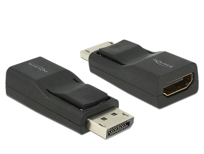 Delock Adaptador Displayport 1.2 Macho > Hdmi Hembra Negro