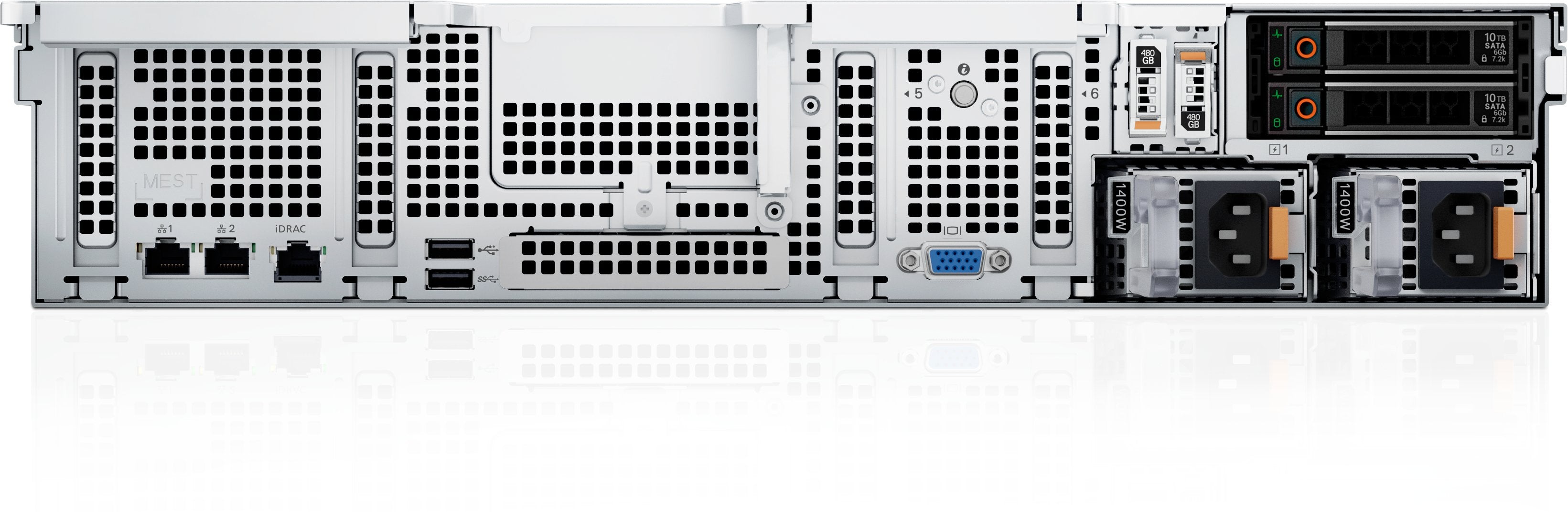 Servidor Dell Poweredge R760xs Se Puede Montar En Bastidor 2u 2 Vías 1 X Xeon Silver 4510 / Hasta 4.1 Ghz Ram 32 Gb Sas Hot-Swap 3.5" Bahía(S) Ssd 480 Gb Matrox G200 Gigabit Ethernet Sin So Monitor: Ninguno Negro Btp Dell Sma