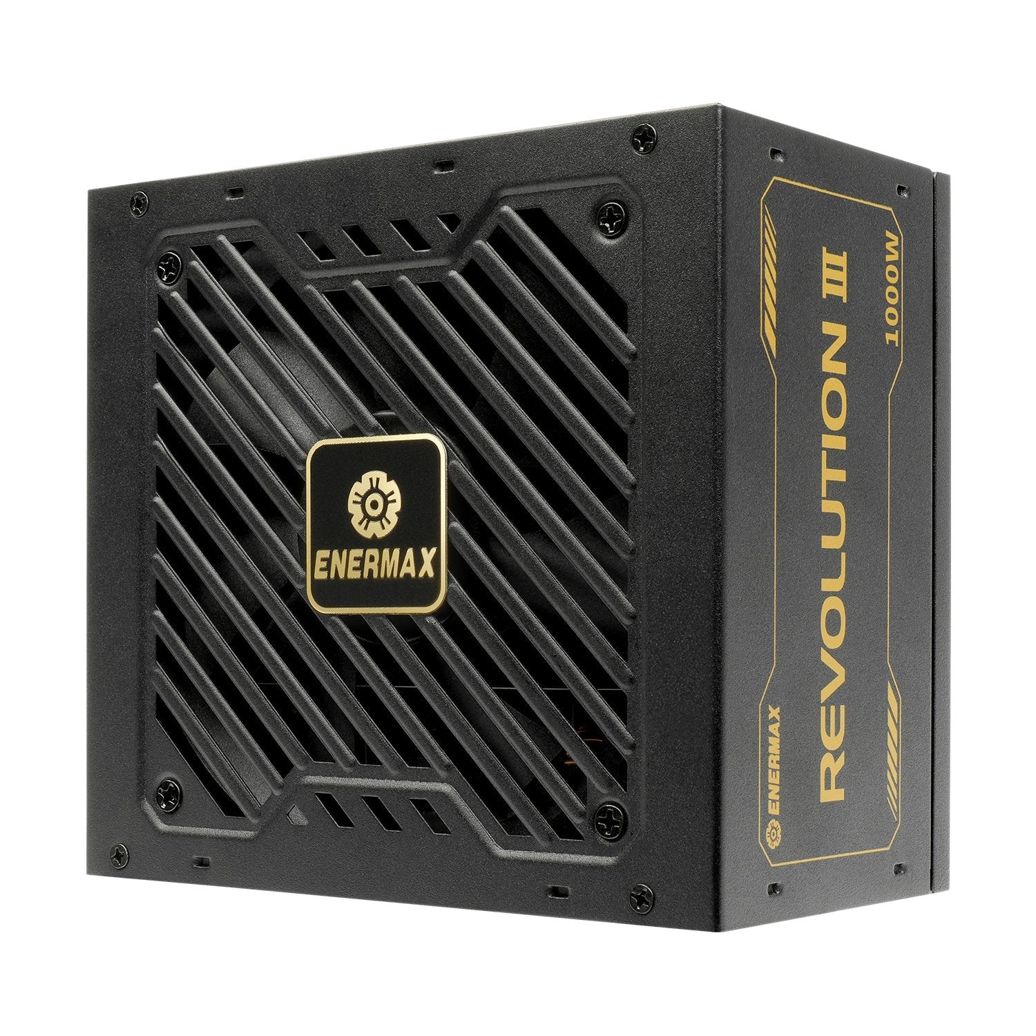 Enermax Revolution Iii 1000w, Fuente De Alimentación, 1 Gpu De Alta Potencia De 12 Pines, Gestión De Cables Pcie 3x, 1000 Vatios Erv1000g-Ahg-Mac