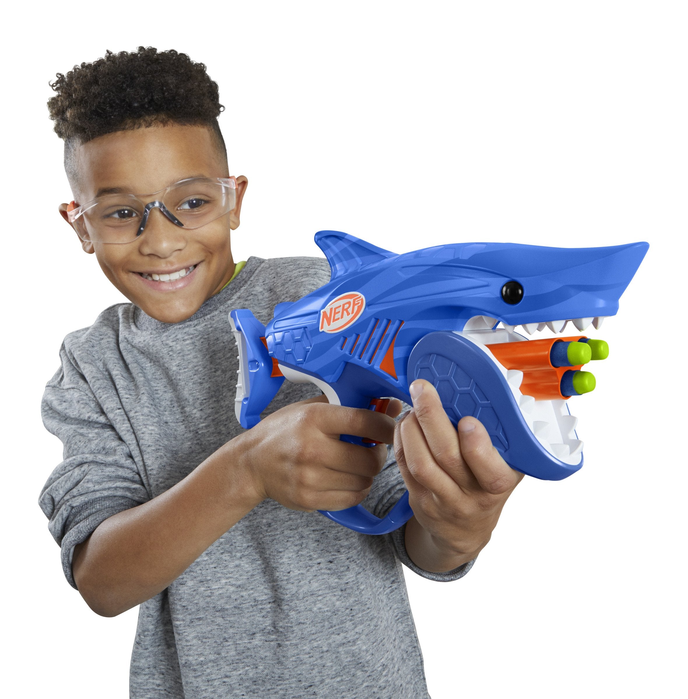 Hasbro Nerf Jr Wild Sharkfire, Pistola Nerf F8645eu4