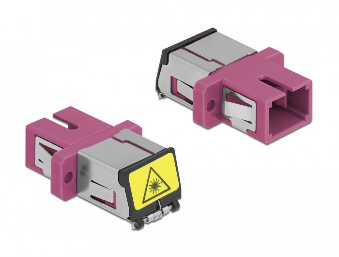 Lwl Kupplung Mit Laserschutzklappe Sc Simplex Buchse Zu Sc Simplex Buchse Multimode Violett