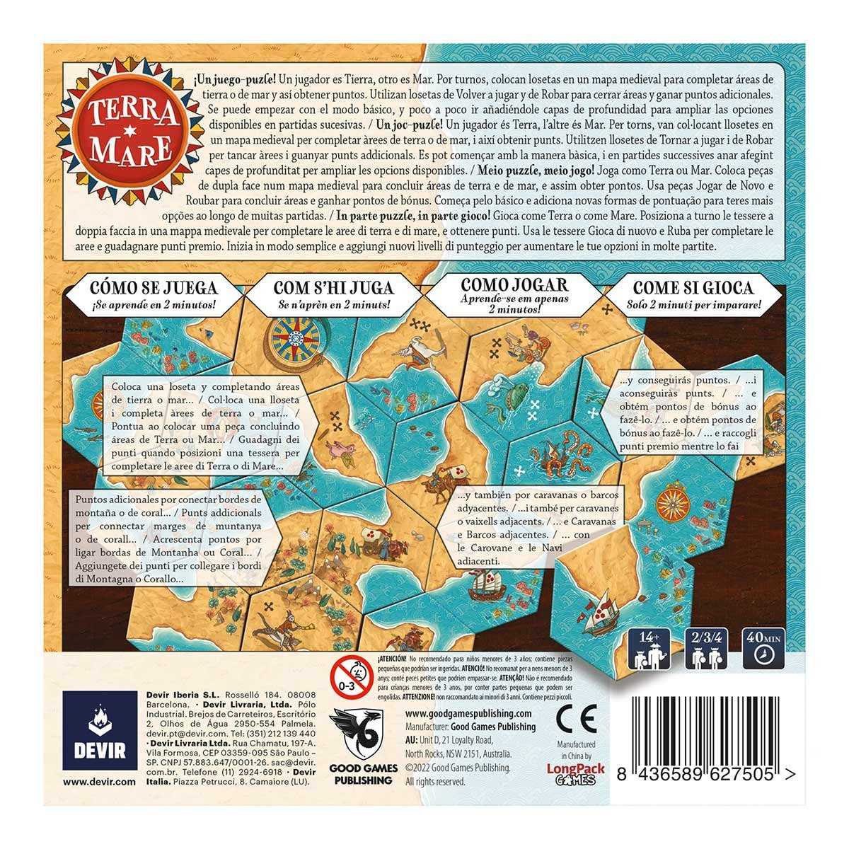 Juego De Mesa Devir Terra Mare