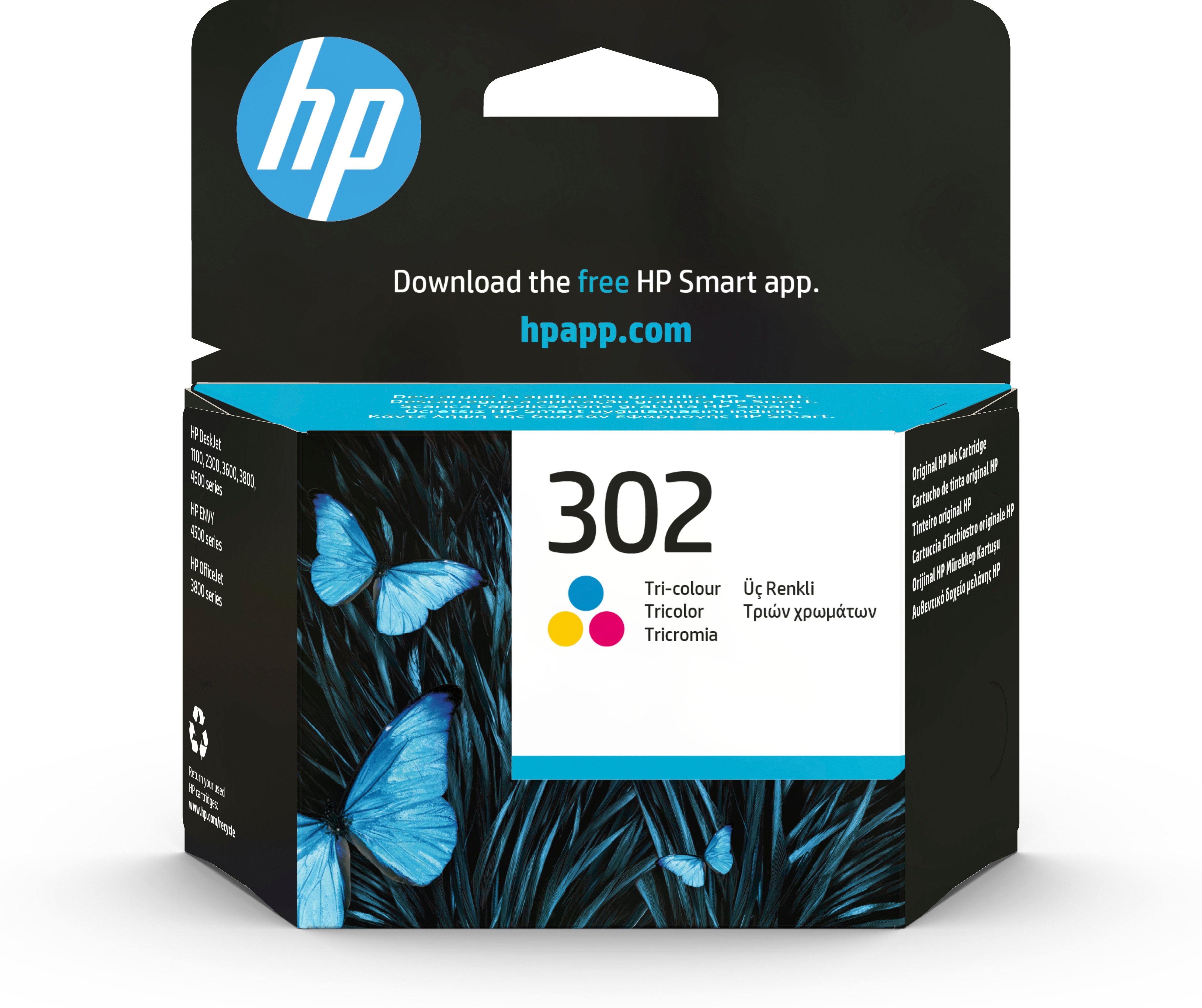 Tinta Original Hp 302 Tricolor F6u65ae