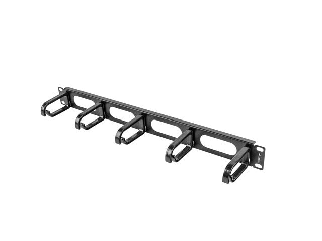 Lanberg Organizador De Cables Ak-1205-B 19\1 Panel 5 Soportes Plegables De Plastico Tipo B 1u Negro