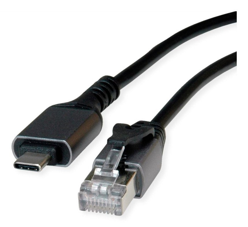 Value Usb 3.2 Gen 2 Typ C Zu Gigabit Ethernet Konvertercable, Schwarz, 3 M