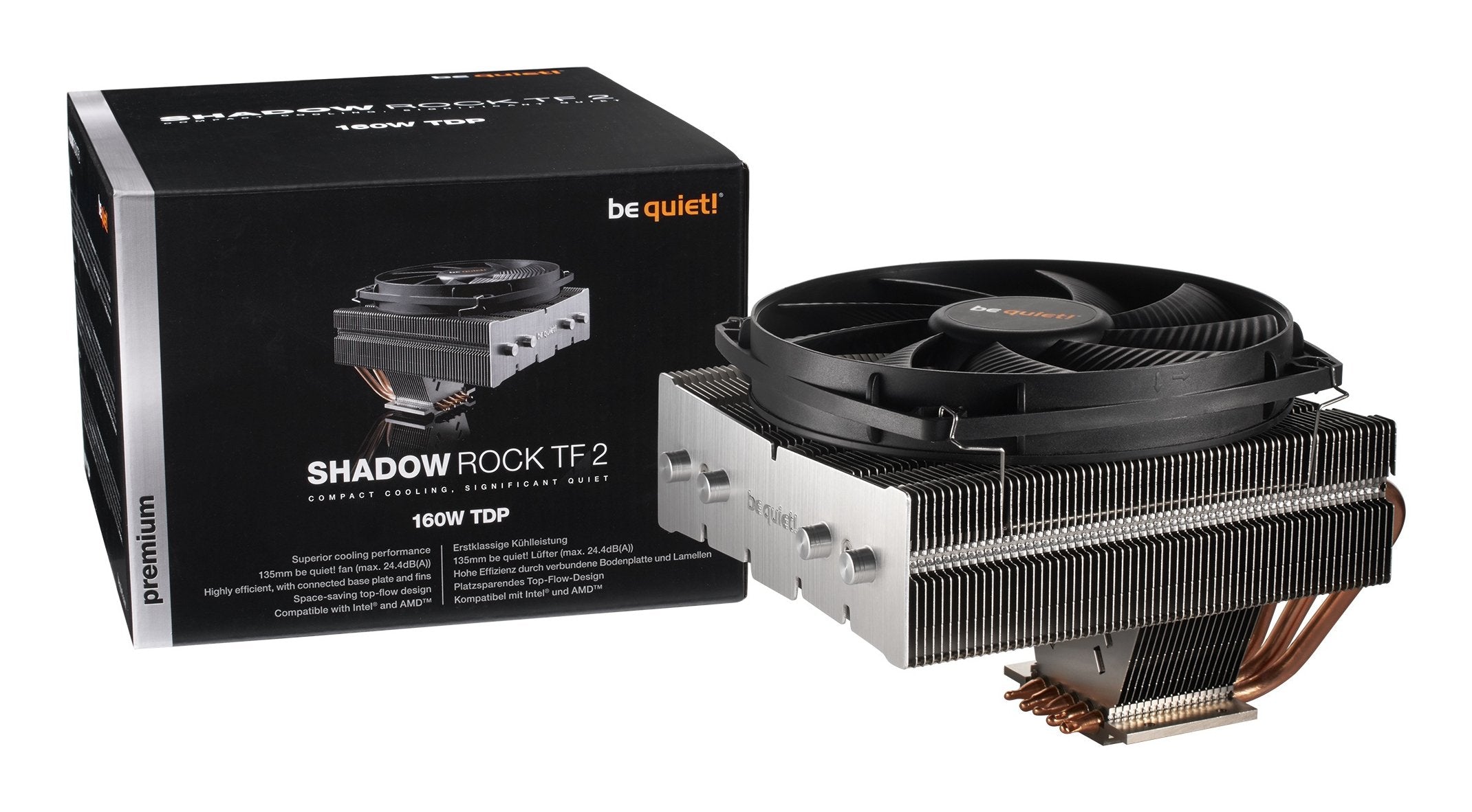 Ven Cpu Be Quiet! Shadow Rock Tf2 Bk003 112mm Altura/Compatible Intel Y Amd Bk003