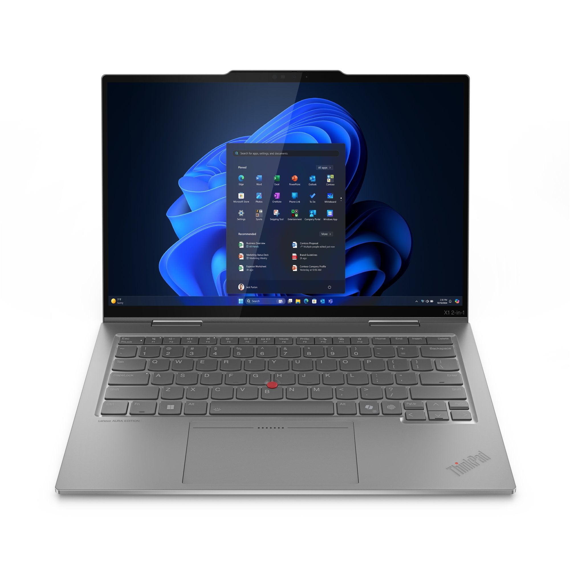 EAN 198158099134 - Lenovo ThinkPad X1 2-in-1 Gen 10 Aura Edition Intel Core Ultra 7 255U Híbrido (2-en-1) 35,6 cm (14") Panta imagen 1