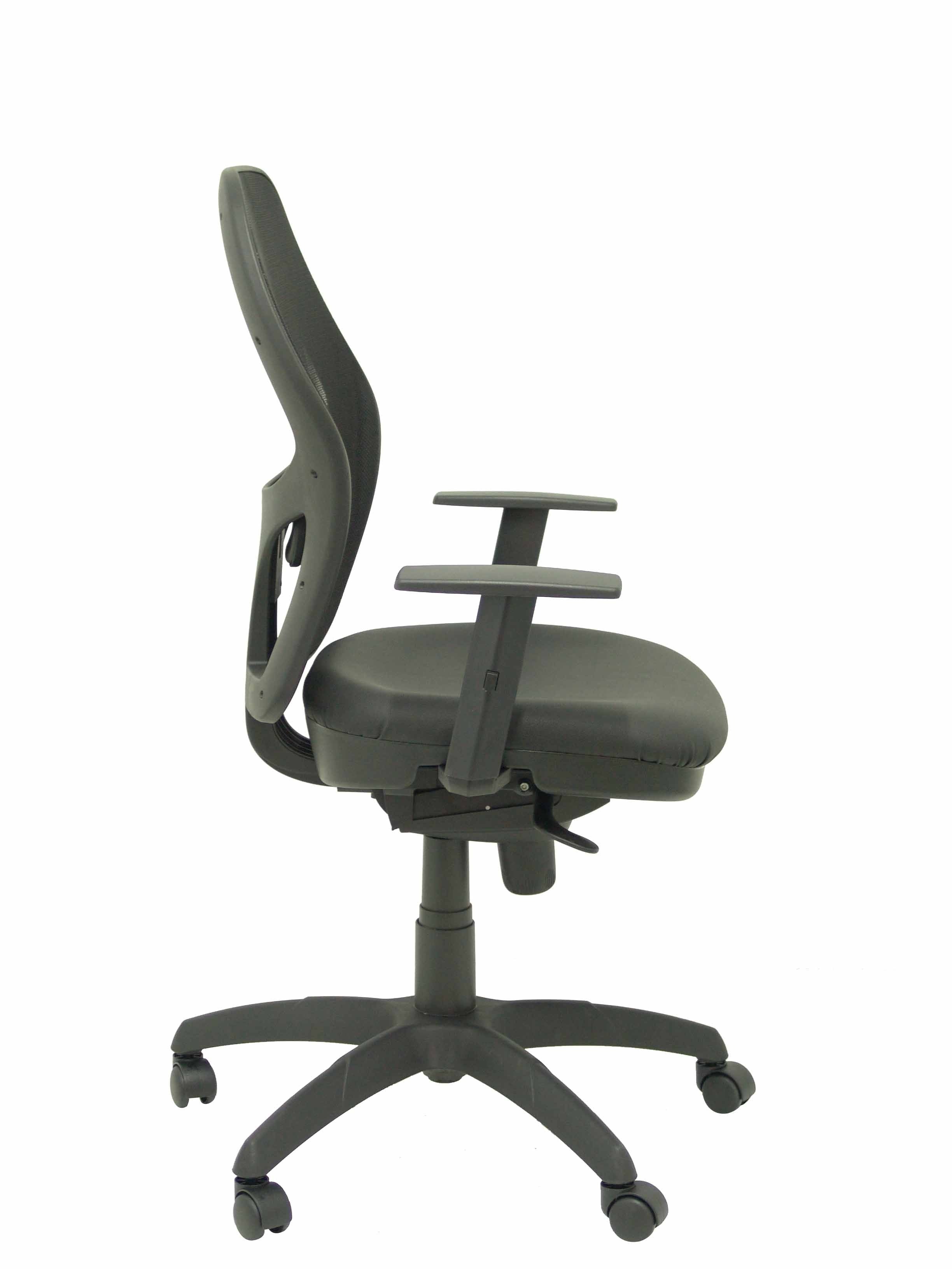 Silla Jorquera Malla Negra Asiento Similpiel Negr