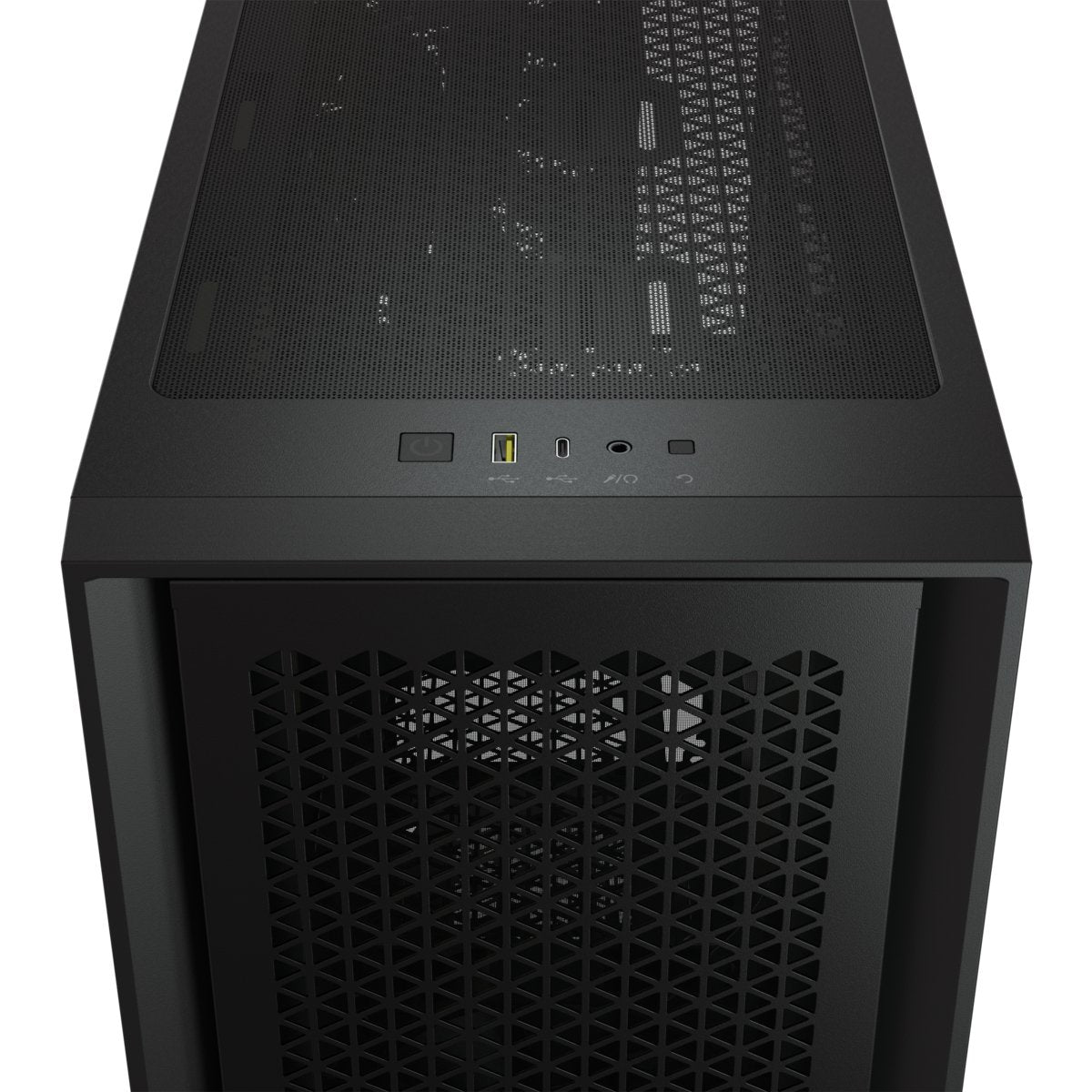 Caja Pc Atx Semitorre Corsair Icue 4000d Rgb Airflow Cristal Templado Negra