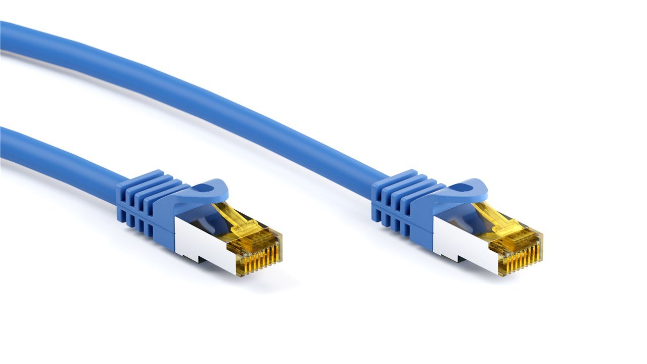 Latiguillo Cat 7, S/Ftp, 15.00 M, Azul, Lszh Goobay