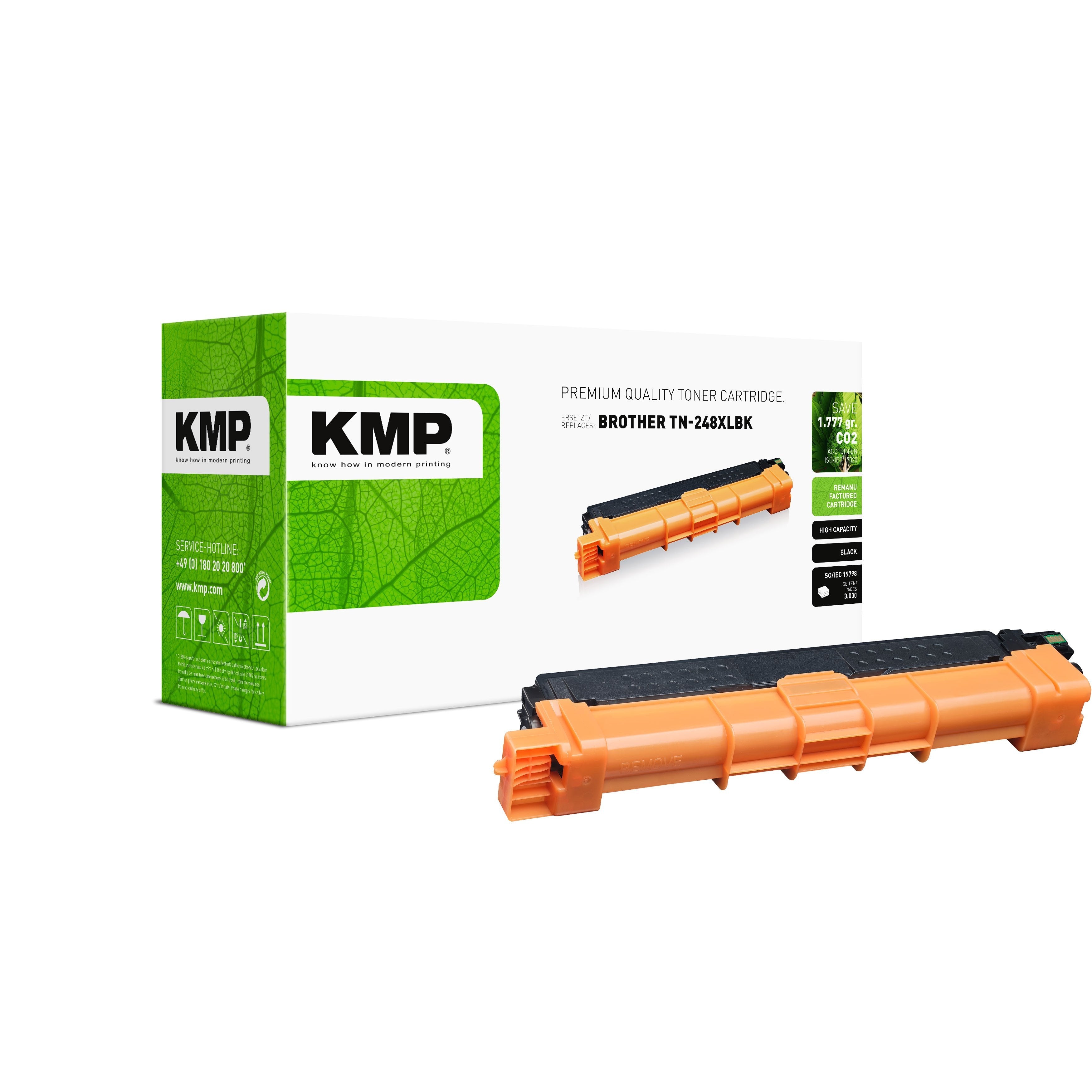 Toner Kmp Brother Tn-248xl Negro 3000 Copias Remanufactured