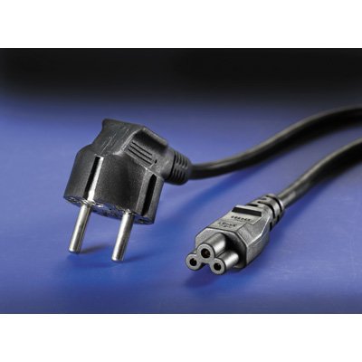 Roline 1,8m Iec320 C5 - Cee 7/7 Negro C5 Acoplador Cee7/7