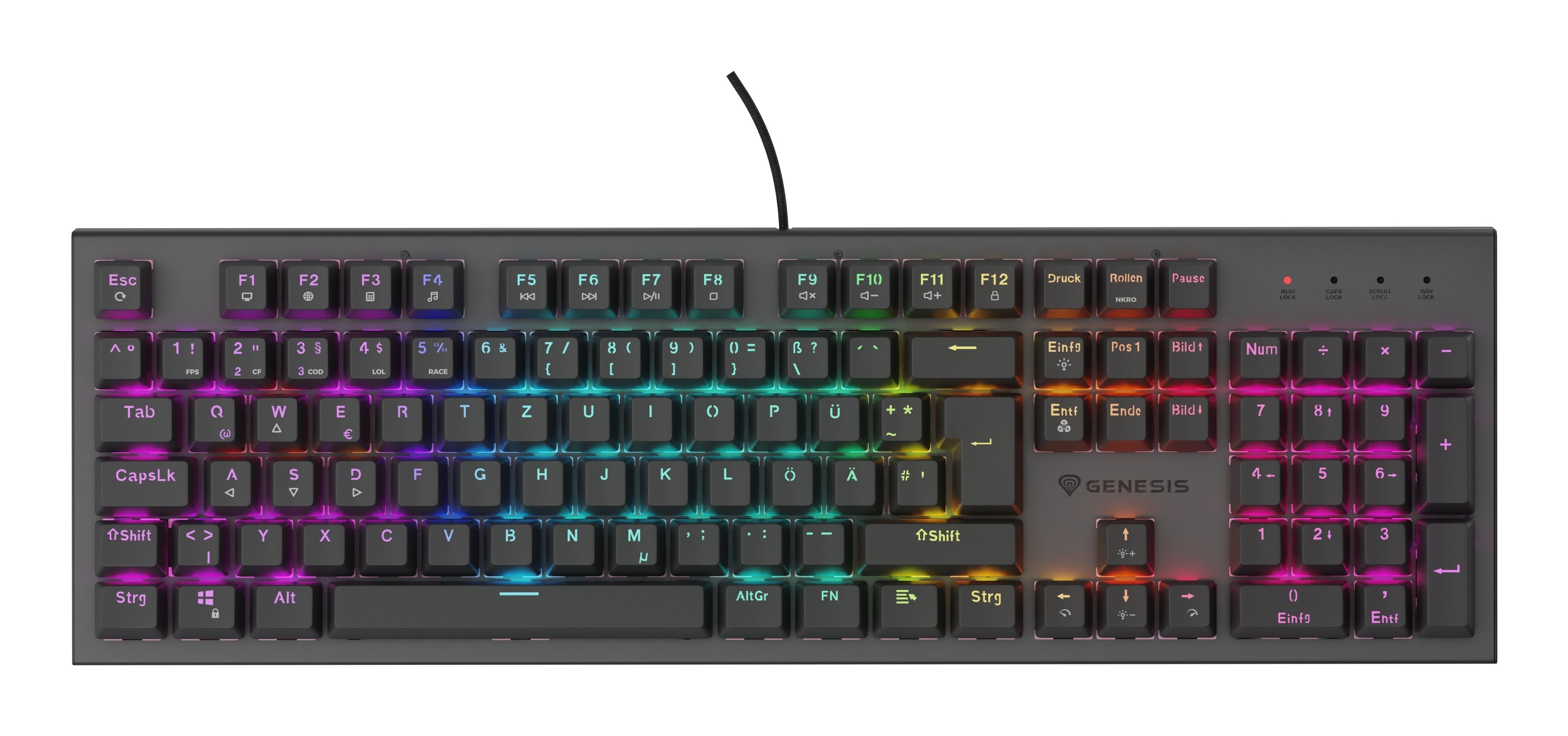 EAN 5901969444605 - GENESIS NKG-2179 teclado Juego USB QWERTZ Alemán Negro imagen 4