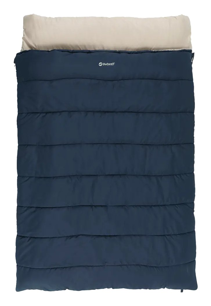 Outwell Contour Lux Double Sleeping Bag, Deep Blue