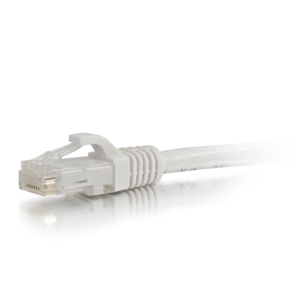 C2g Cat6a Booted Shielded (Stp) Network Patch Cable Cable De Interconexión Rj-45 (M) A Rj-45 (M) 50 Cm Stp Cat 6a Moldeado Sin Enganches Trenzado Blanco