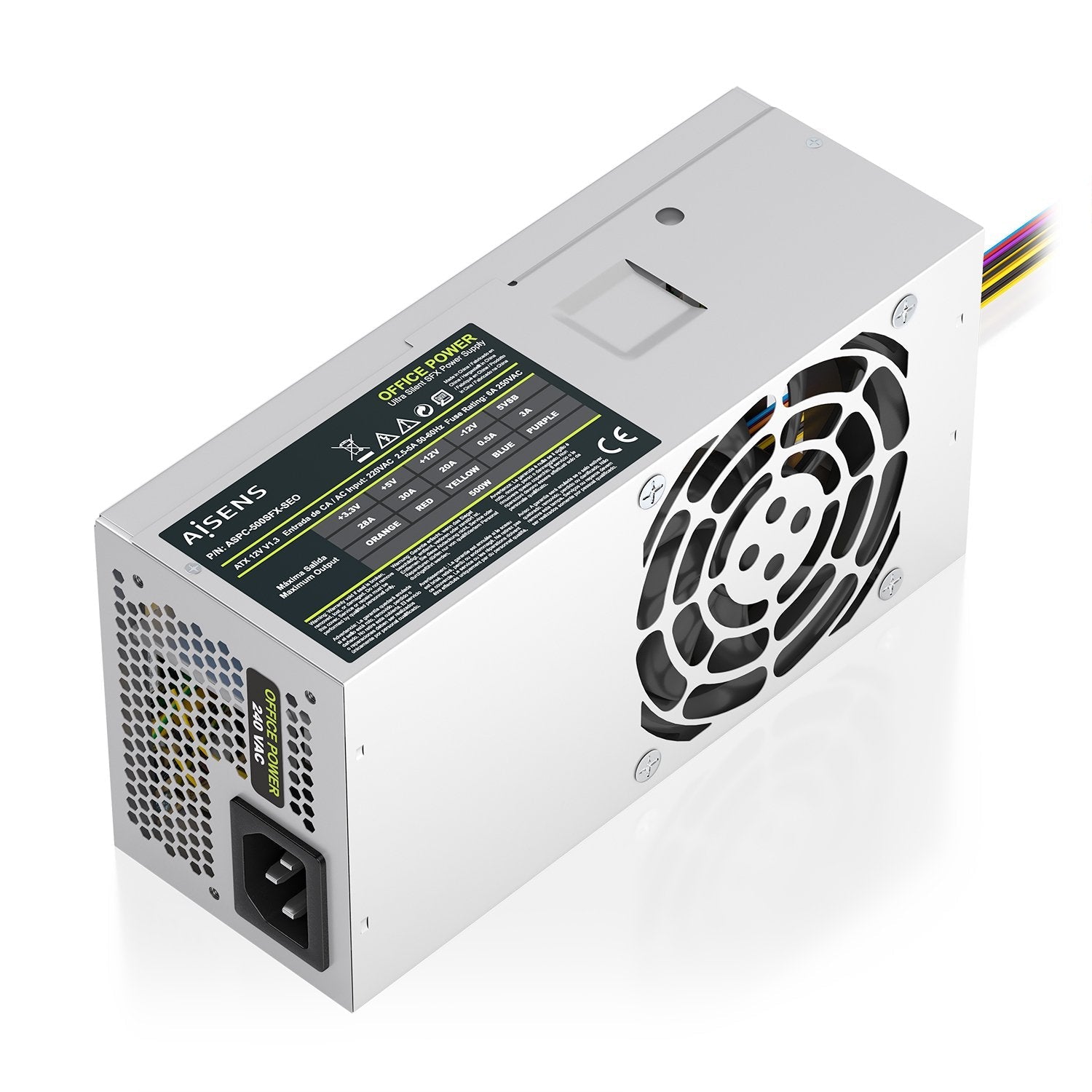 Fuente Alimentacion Tfx 500w Oem, Plata