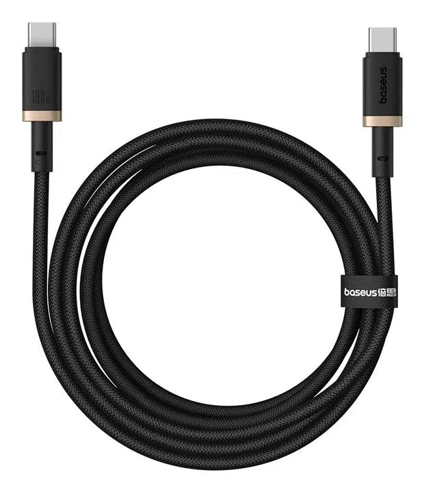 EAN 6932172669843 - Baseus P10377803U01-02 cable USB USB 2.0 2 m USB C 0,48 Gbit/s 100 W Negro, Oro imagen 1
