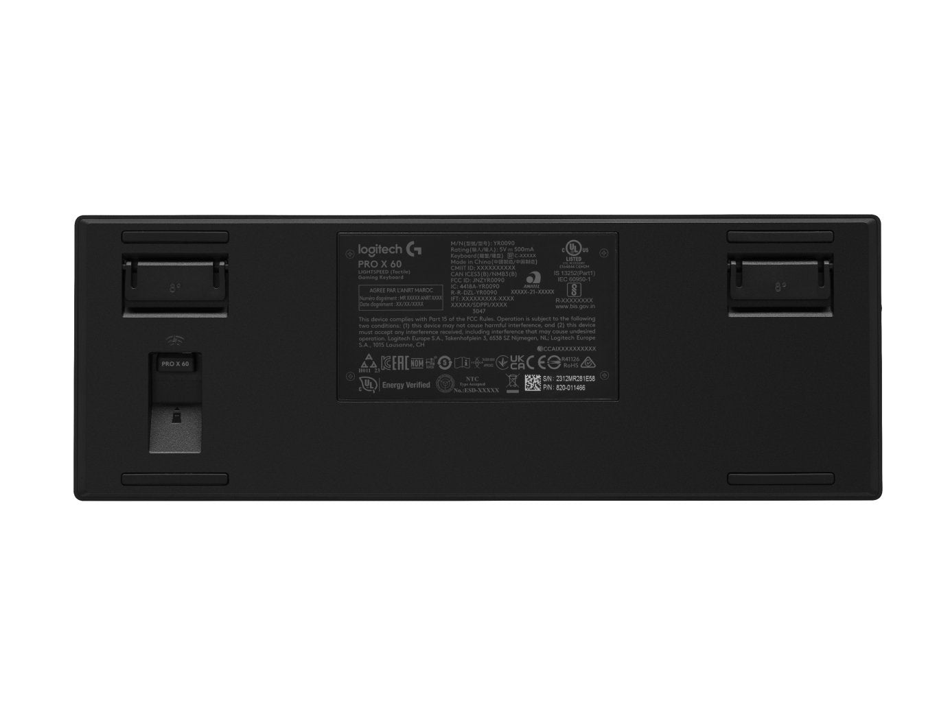 Teclado Ingles Logitech 920-011911 / G Pro X 60 Us Negro