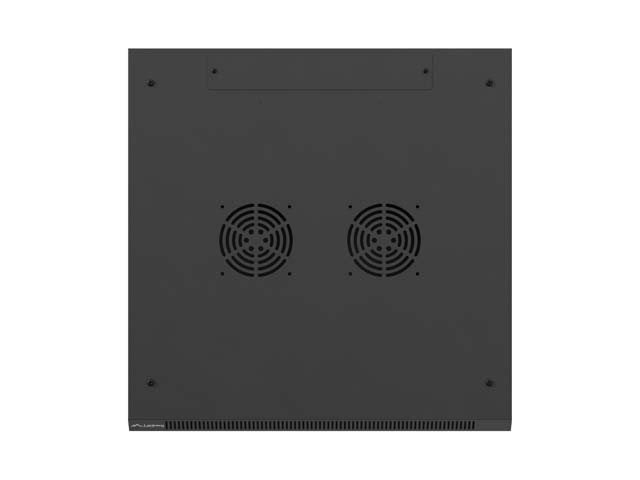 Lanberg Rack Cabinet 19in Wall-Mount 4u 600x600 Flat Pack With Metal Door Black