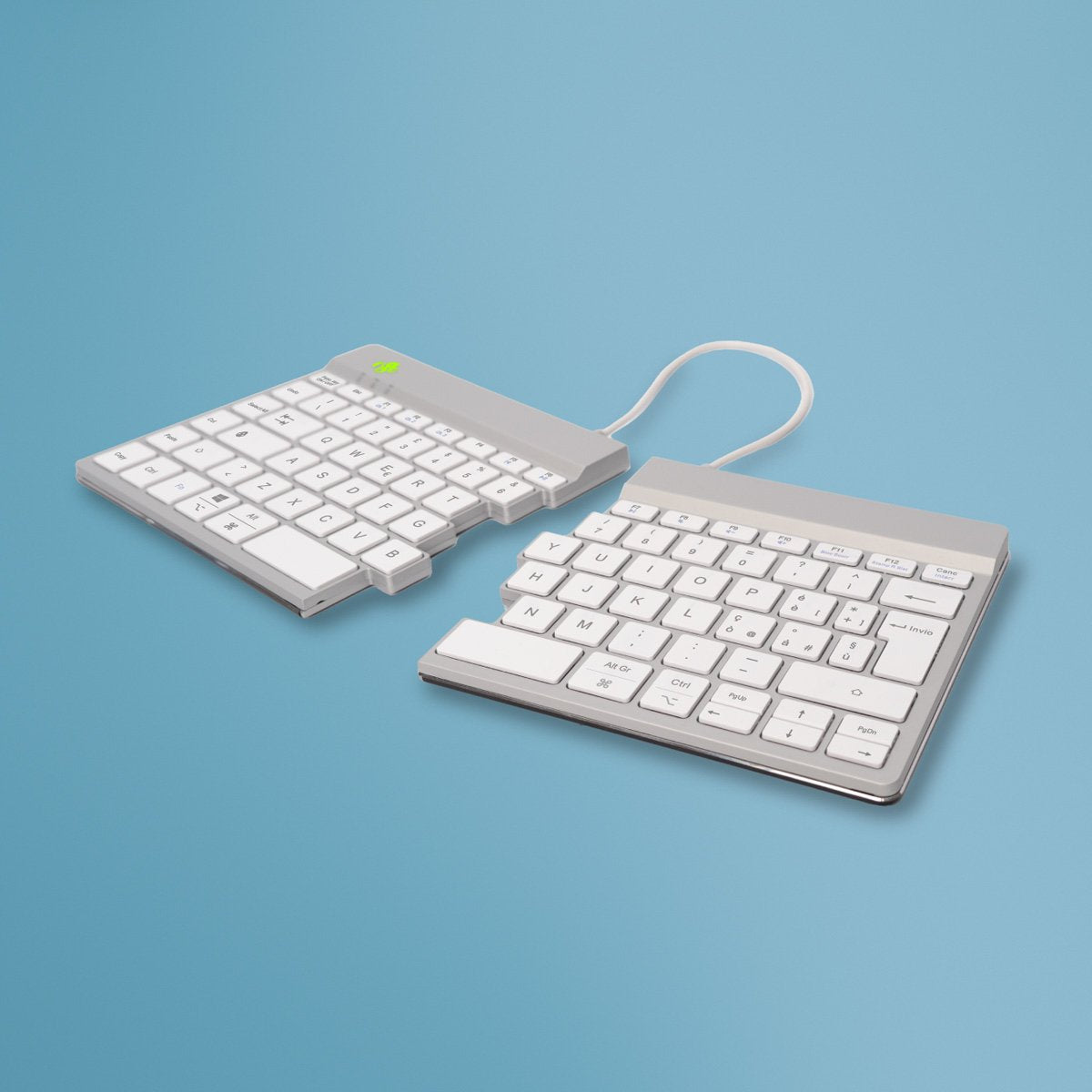 EAN 8719274492269 - R-Go Tools R-Go Split Break v2 teclado Universal USB + RF Wireless + Bluetooth QWERTY Italiano Blanco imagen 1