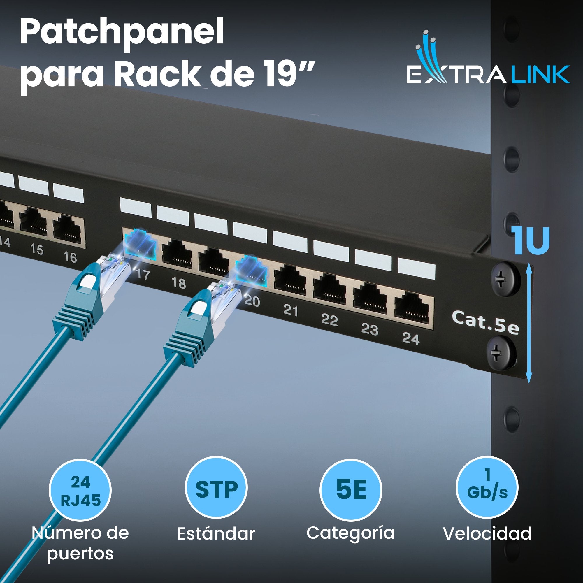 EAN 5902560369823 - Extralink EX.9823 panel de parcheo 1U imagen 14