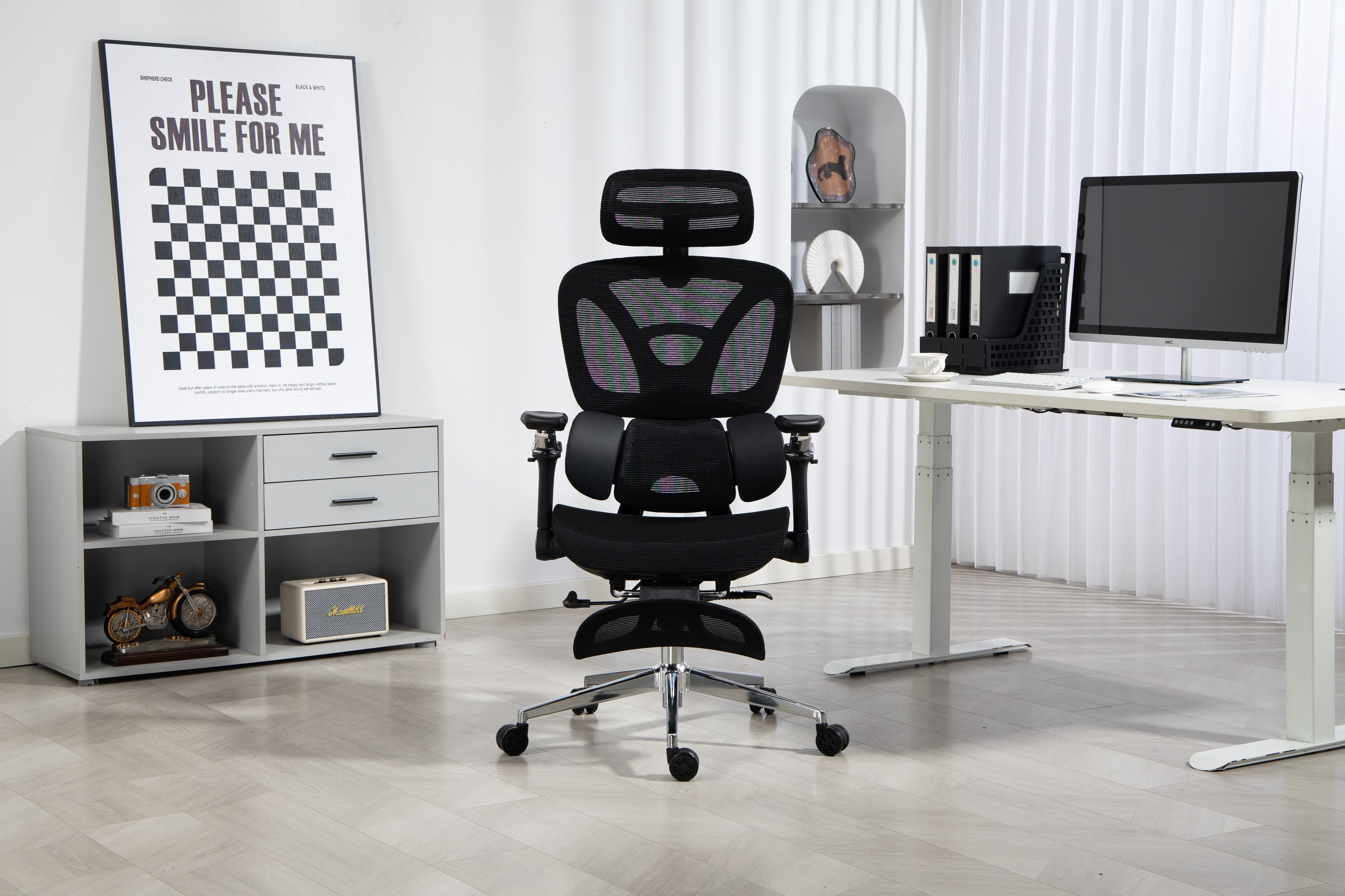 EAN 5901443391562 - Activejet YK848 BK silla de oficina y de ordenador Asiento de malla Respaldo de malla imagen 39