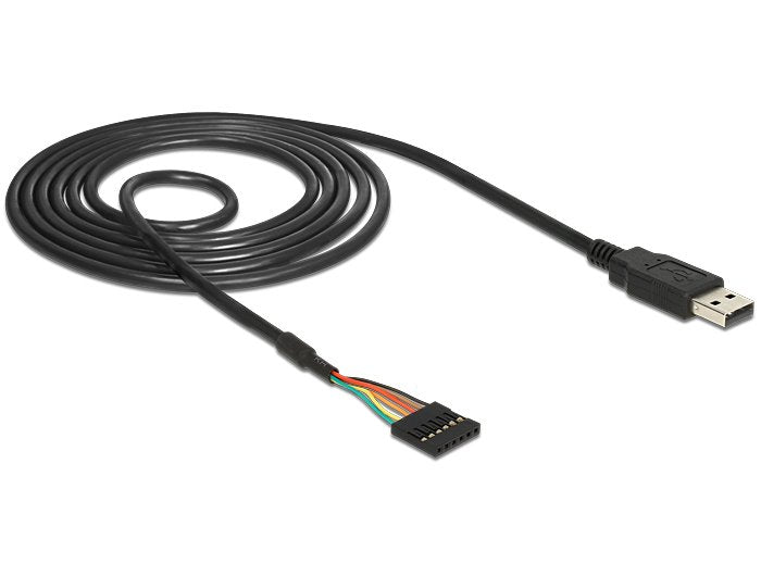 Delock Cable Usb> Serial Ttl Conector De Cabezal De 6 Pines 1,