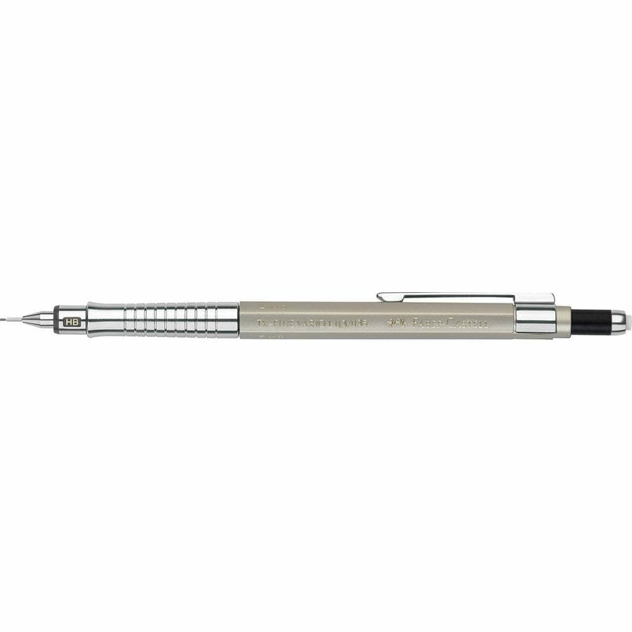 Faber-Castell Tk-Fine Vario L Portaminas Hb 0.3mm - Con Goma De Borrar - Clip De Metal - Color Champagne