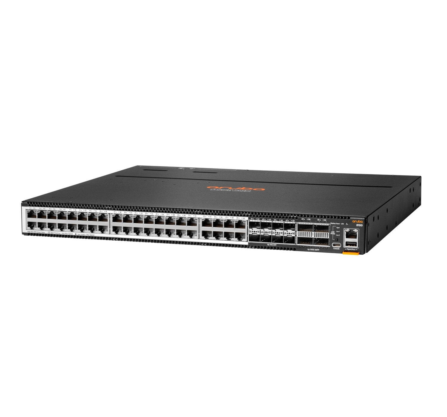 Hpe Aruba Networking Cx 8100 40x10gbase-T 8x10g Sfp+ 4x40 100g Qsfp28 Switch