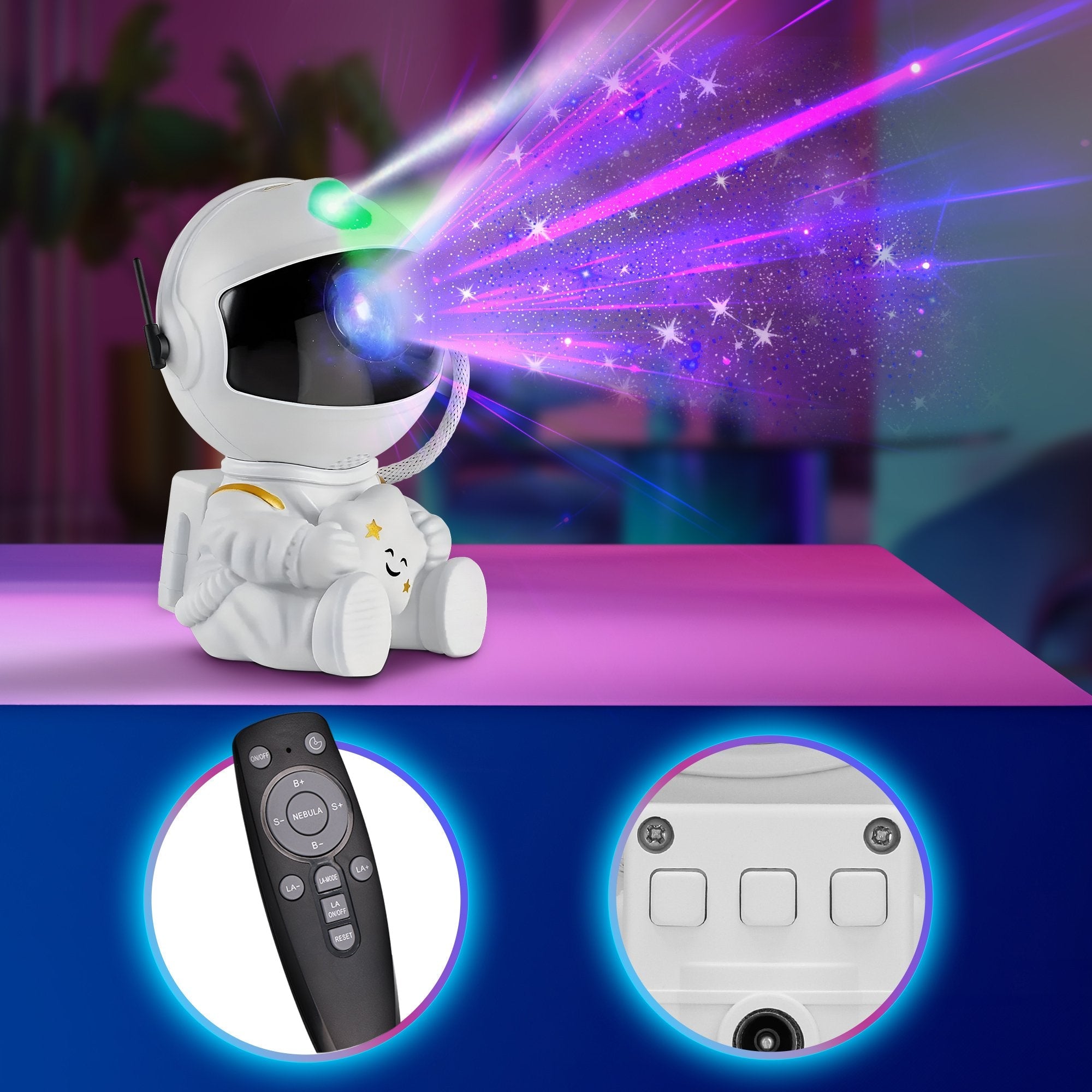 Extralink Home Mini Astronauta Projektor Gwiazd 03